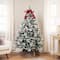 6.5ft. Unlit Real Touch™ Heavily Flocked Whittaker Spruce Full Artificial Christmas Tree with Frosted Red Berries
